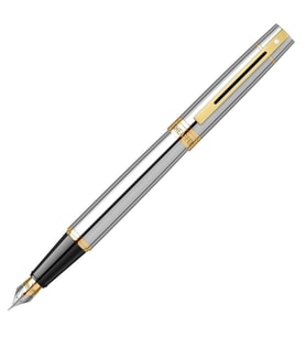 Sheaffer 300 Parlak Krom Altın Dolma Kalem  İsme Özel Kalem (Karışık)