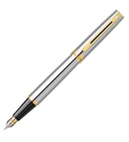 Sheaffer 300 Parlak Krom Altın Dolma Kalem  İsme Özel Kalem (Karışık)