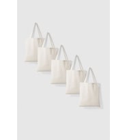 Punch Bez Çanta 35x40 5 Adet %100 Pamuk Alışveriş Çantası Ham Bez Çanta Punch Yapımı İçin Uygun
