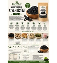 Safhasat Kurutulmuş Siyah Üzüm 500 g