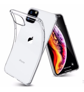Apple iPhone 11 Pro Max Kılıf Şeffaf Silikon Hibrit Case (Renksiz)