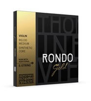 Thomastik RG100 Rondo Gold 4/4 Medium Set Keman Teli Altın Kaplama Detaylar, Sıcak ve Pürüzsüz Ses Geçişleri, Premium Seri