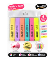 Pastel Renk Kalem 6'Lı Set