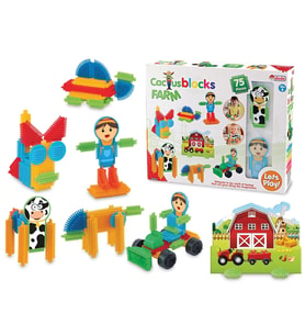 Çiftlik Kaktüs Bloklar (75 Parça) - Kaktüs Oyuncak - Lego Seti - Kaktüs Lego - Taraklı Lego