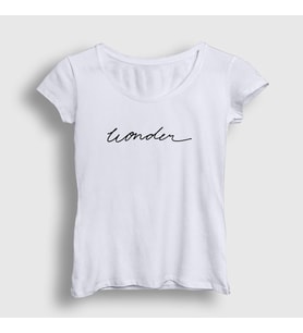 Presmono Kadın Beyaz Wonder V2 Shawn Mendes T-Shirt 231641tt (Beyaz)