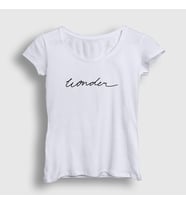 Presmono Kadın Beyaz Wonder V2 Shawn Mendes T-Shirt 231641tt (Beyaz)