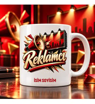 Reklamcı Kupa Bardak Megafon ve Reklam Panosu Tasarımı