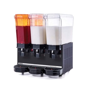 Samixir 60.SMMB Klasik Triple Soğuk İçecek Dispenseri, 20+20+20 L, Fıskiye-Karıştırıcı-Karıştırıcı, Siyah