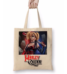 Harley Quinn Bez Çanta Uzun Saplı