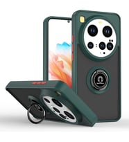 Xiaomi Mi 15 Ultra Kılıf Montreal Yüzüklü Silikon Kapak - Yeşil