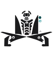 Grippatch CF MOTO 450 NK (2024) ile Uyumlu Kaydırmaz Ultimate 6D Karbon 22 Parça Tank Pad Seti GTC18