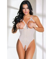 Northcity Beyaz Özel Bölgesi Açık Fantezi Babydoll TM1204