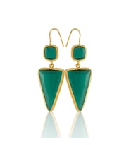 Kadir Jewellery 22 Ayar Altın Kaplama Kadın Sallantılı Küpe -El İşçiliği Ve Hipoalerjenik Küpe