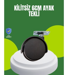 Kilitsiz 6 Cm Tekerlek Ayak Tek Adet