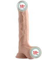 Astarte VSCNovelty 10″ Çift Katmanlı Kayan Derili Gerçekçi Penis 25 cm