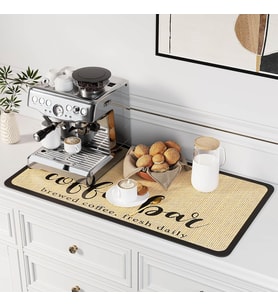 Kahve Mat Kahve Bar Matı Leke Emici Kurutma Matı Su Geçirmez Kauçuk Destekli Kahve Makinesi Kahve Makinesi Kahve Makinesi Kahve Makinesi Espresso Makinesi Aksesuarları-80 cm x 43 cm
