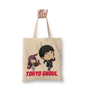 Tokyo Ghoul Kaneki Correndo Beyaz Bez Çanta Uzun Saplı Alışveriş Çantası Plaj Çantası