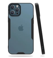 Durukar® iPhone 12 Pro Max Kılıf Platin Silikon - Siyah