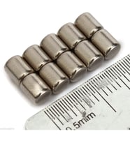 5Mm X Kalınlık 5Mm Silindir Güçlü Neodyum Mıknatıs