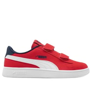 Puma Smash V2 Buck V PS Kids Sneaker Cırt Bantlı Günlük Çocuk Ayakkabısı Kırmızı