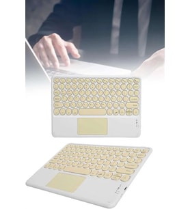 Android ve İOS Uyumlu Bluetooth Klavye Touchpad Slim Kablosuz Wifi Q Klavye