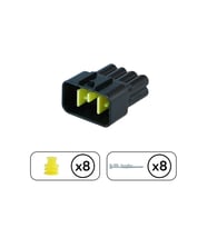İş Makina Soketi Dişi 8 Pin Kablosuz