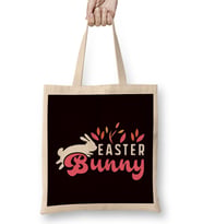 Happy Easter Bunny Rabbit Eggs Hunting Spring Egg Hunter Bez Çanta Uzun Saplı