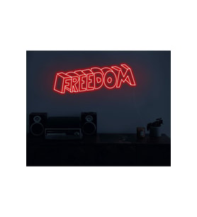 FREEDOM Yazılı Neon Tabela