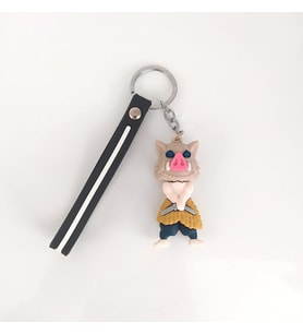Demon Slayer Kimetsu No Yaiba Figür Silikon Anahtarlık Çanta Süsü Oyuncak