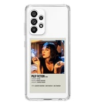 Samsung Galaxy A13 Uyumlu Pulp Fiction Minimalist Poster Desenli Şeffaf Telefon Kılıfı