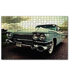 Cakapuzzle Vintage Araba Puzzle Yapboz MDF (Ahşap) (120 Parça)