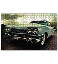 Cakapuzzle  Vintage Araba  Puzzle Yapboz MDF (Ahşap) (120 Parça)