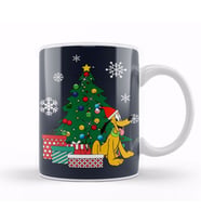 Pluto Around The Christmas Tree Kupa Bardak Porselen