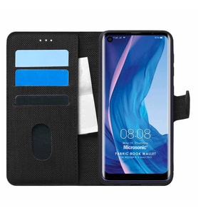 Microsonic Reeder P13 Blue Max Pro Kılıf Fabric Book Wallet Siyah
