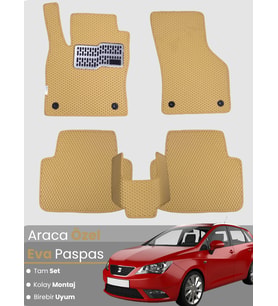 SEAT IBİZA (2008-2017) Uyumlu EVA Paspas Tam Set–Oto Paspas,Araca Özel,Kolay Montaj