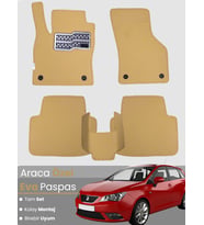 SEAT IBİZA (2008-2017) Uyumlu EVA Paspas Tam Set–Oto Paspas,Araca Özel,Kolay Montaj