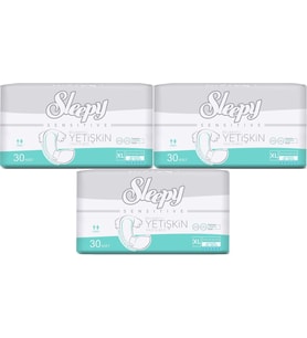 Sleepy Yetişkin Hasta Bezi Bel Bantlı XL - Extra Large - Ekstra Large 90 Adet (3PK*30)
