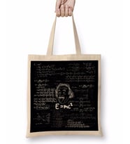 E=mc2 Formül Matematik Formülü Bez Çanta Uzun Saplı