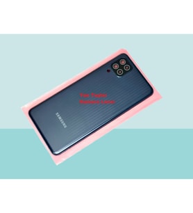 Samsung Galaxy M12 Uyumlu FULL KASA Arka Kapak Batarya Kapağı - SİYAH
