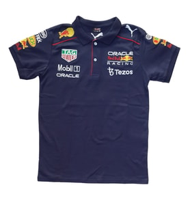 Erkek Polo Yakalı Honda Redbull Baskılı Kısa Kollu Lacivert Tişört Etp-Hndr