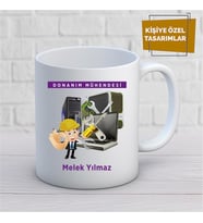 Kişiye Özel İsim Yazılabilir Donanım Mühendisi Kupa Bardak
