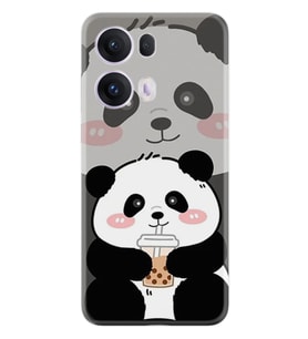Oppo Reno 13F Kılıf Boutique Baskılı Resimli Milkshake Panda Pcode -058