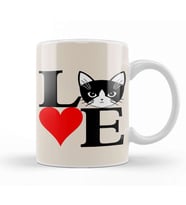 I Love Kedi Seni Seviyorum Kedi Cats Kupa Bardak Porselen