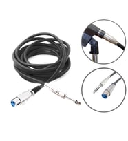 Manuel Raymond KJM10BK Mikrofon Kablosu (10 Metre)  XLR Bağlantı Sahne İçin Uzun Mesafe