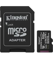 512 GB KINGSTON MICRO SD CL10 SDCS3/512GB