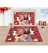 BK Gift Kişiye Özel 3 Kardeş Karikatürlü 1000 Parça Profesyonel Puzzle-4