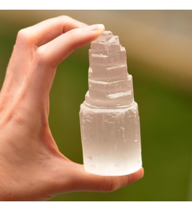 Selenit Taşı Kule - 10 cm