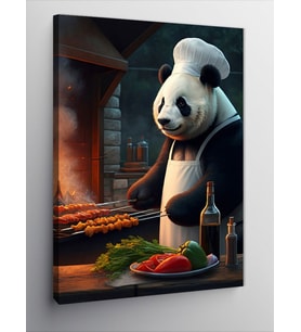 Kanvas Tablo Mangal Yapan Panda