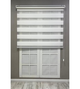 Stor Perde Geniş Plise Güneşlik Perde, Beyaz, 60 x 200