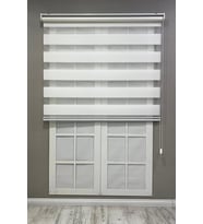 Stor Perde Geniş Plise Güneşlik Perde, Beyaz, 60 x 200